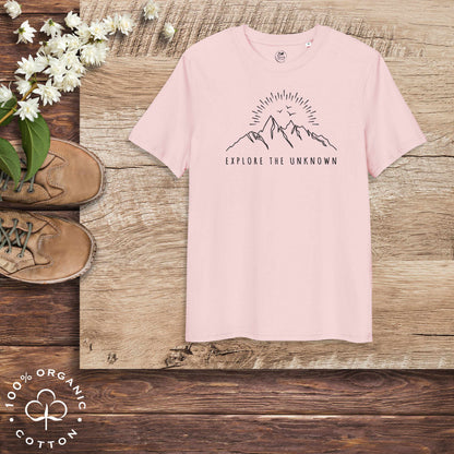 EXPLORE THE UNKNOWN Organic Cotton Unisex t-shirt