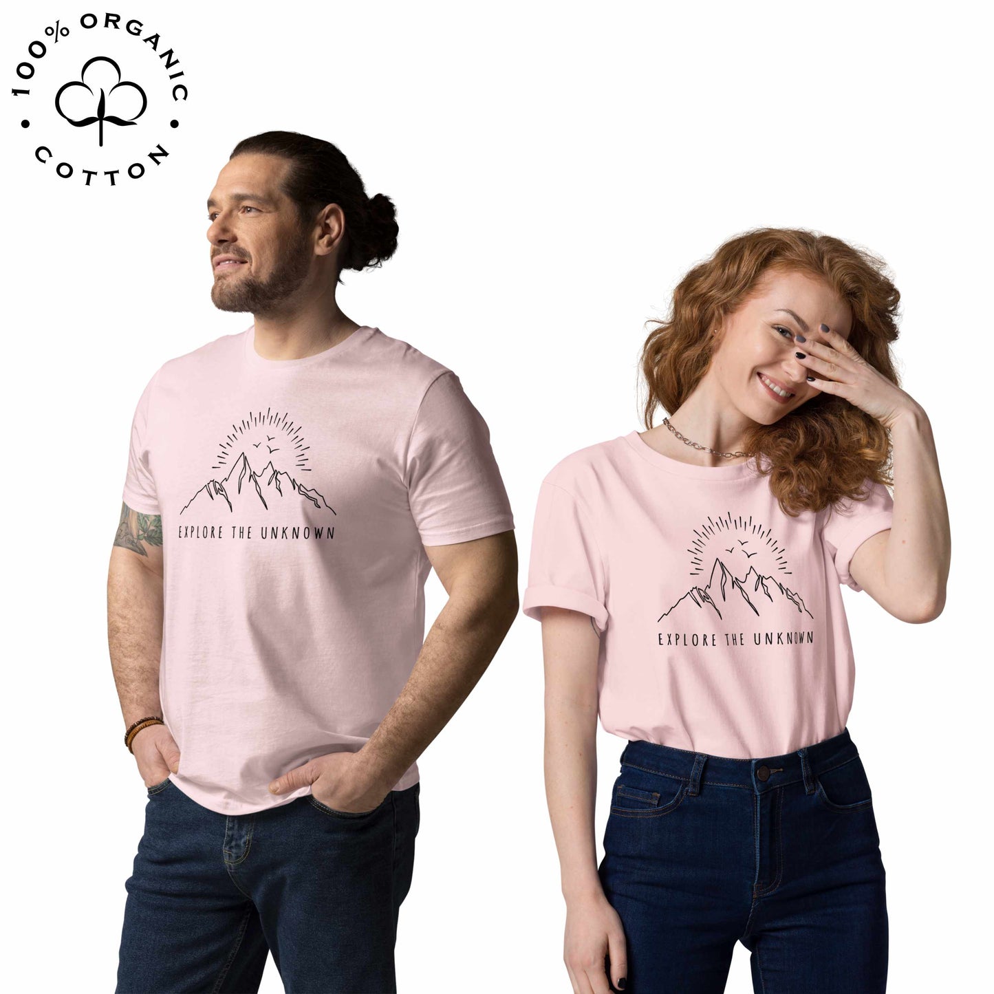 EXPLORE THE UNKNOWN Organic Cotton Unisex t-shirt