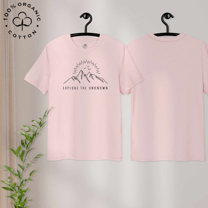 EXPLORE THE UNKNOWN Organic Cotton Unisex t-shirt