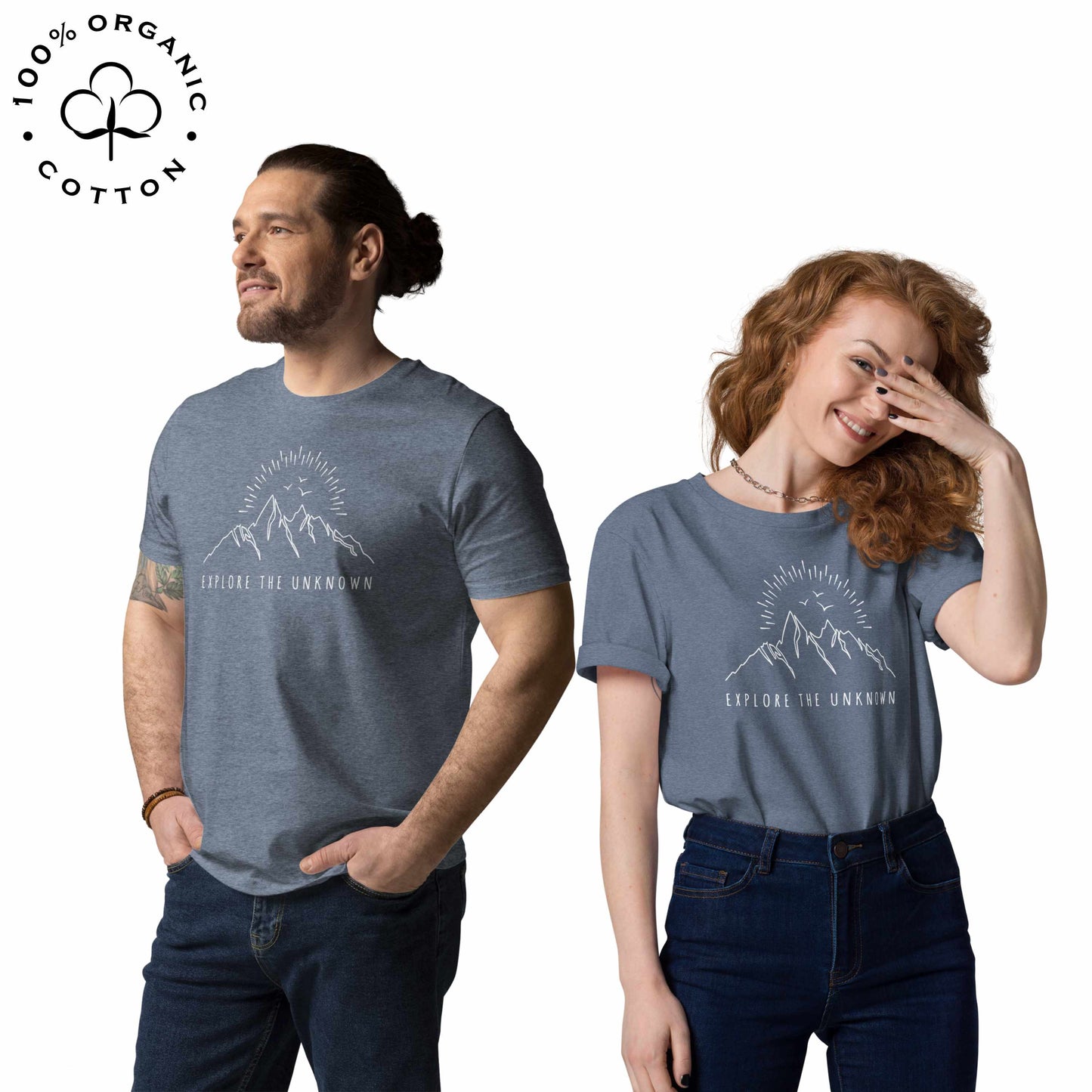 EXPLORE THE UNKNOWN Organic Cotton Unisex t-shirt