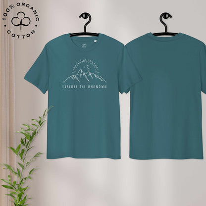 EXPLORE THE UNKNOWN Organic Cotton Unisex t-shirt