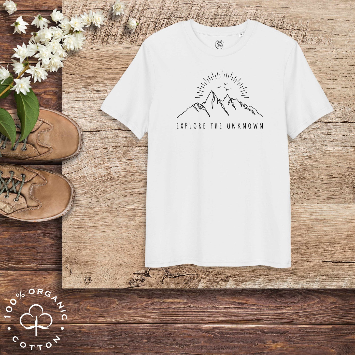 EXPLORE THE UNKNOWN Organic Cotton Unisex t-shirt
