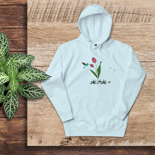 FRESH FEELING Unisex Hoodie Floral Design