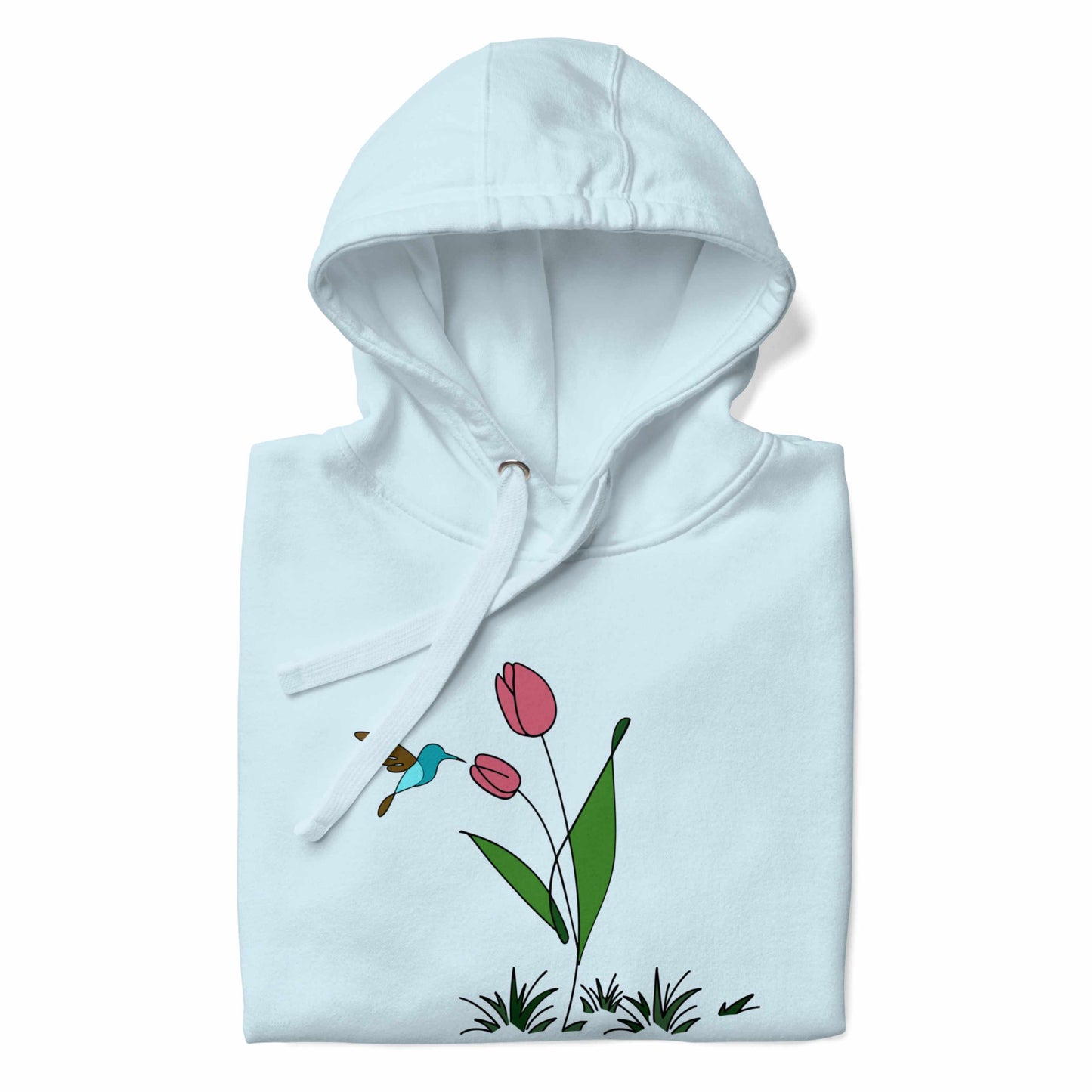 FRESH FEELING Unisex Hoodie Floral Design