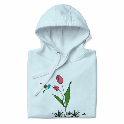 FRESH FEELING Unisex Hoodie Floral Design