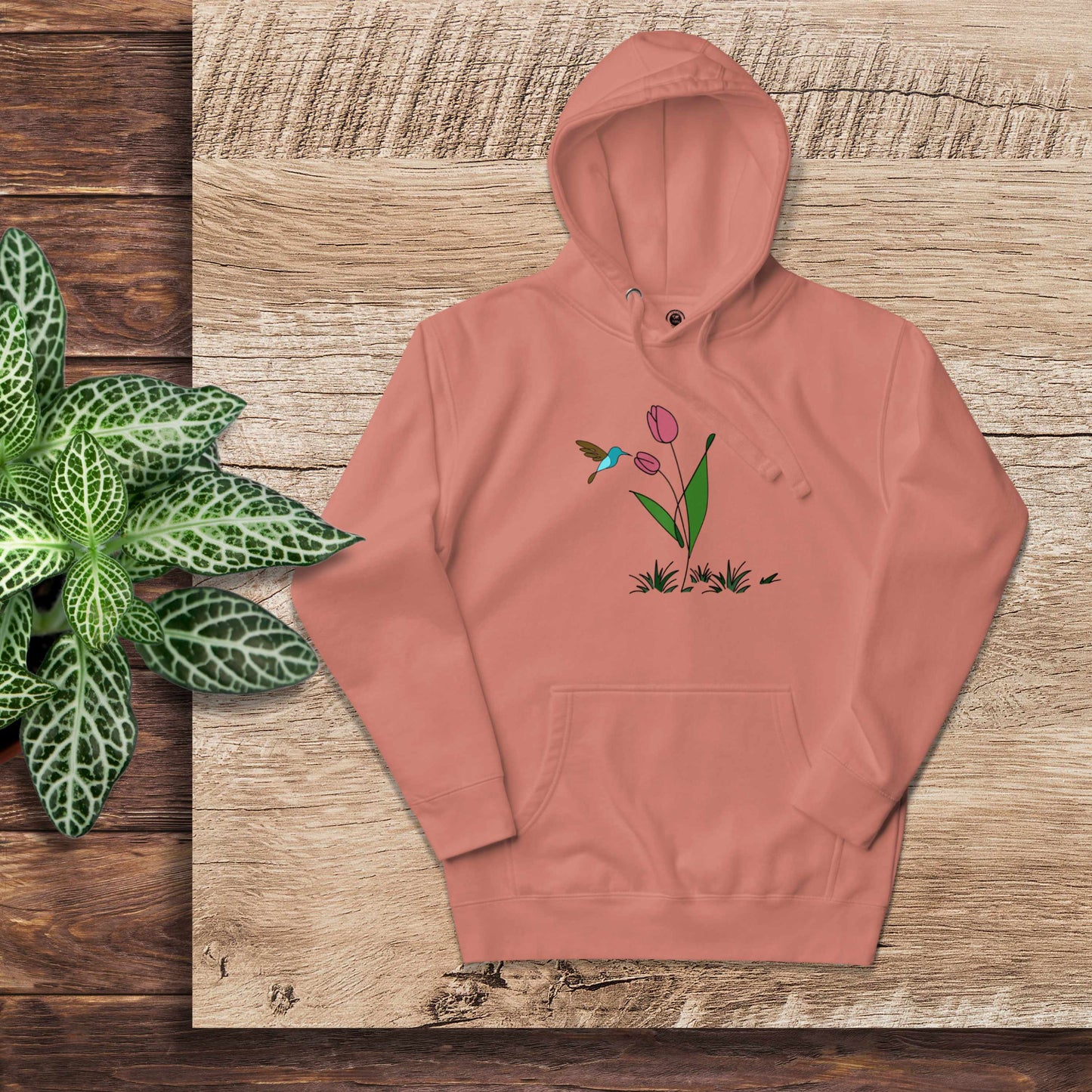 FRESH FEELING Unisex Hoodie Floral Design