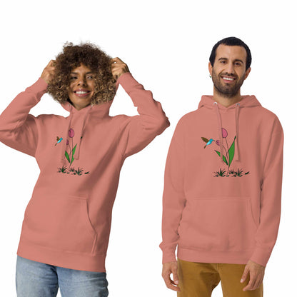 FRESH FEELING Unisex Hoodie Floral Design