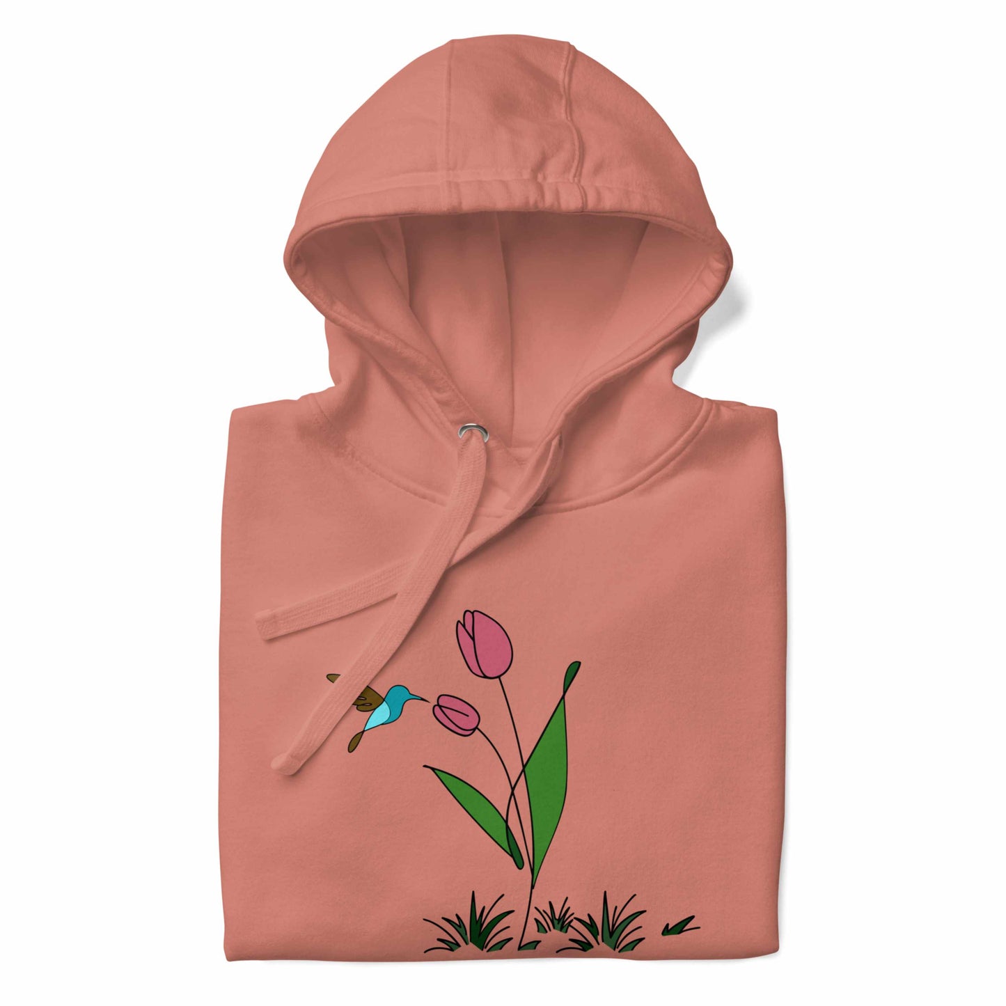 FRESH FEELING Unisex Hoodie Floral Design