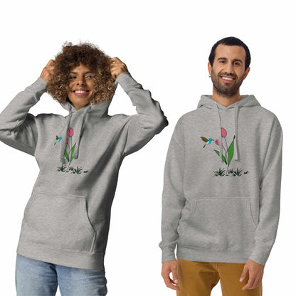 FRESH FEELING Unisex Hoodie Floral Design
