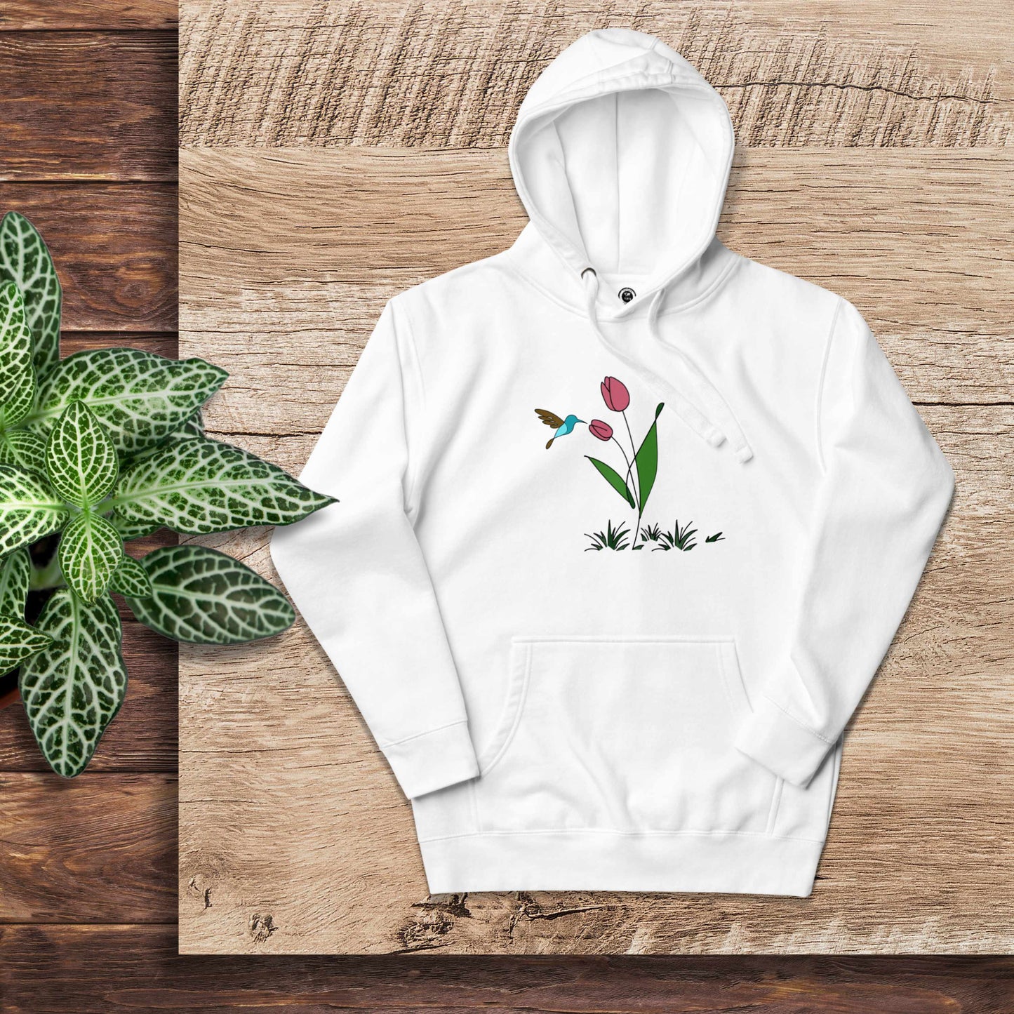 FRESH FEELING Unisex Hoodie Floral Design