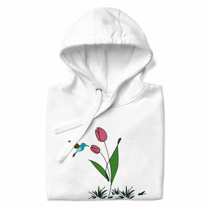 FRESH FEELING Unisex Hoodie Floral Design