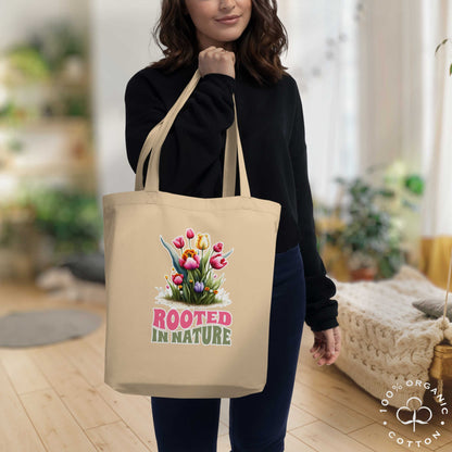 ROOTED IN NATURE Organic Medium Tote Bag