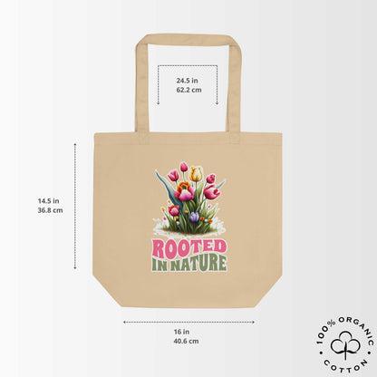 ROOTED IN NATURE Organic Medium Tote Bag