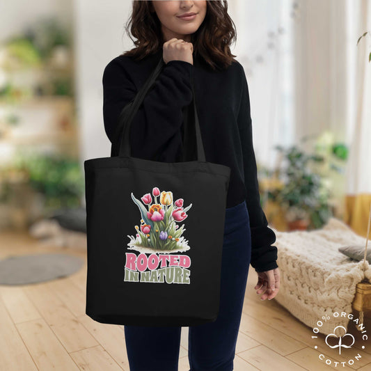 ROOTED IN NATURE Organic Medium Tote Bag