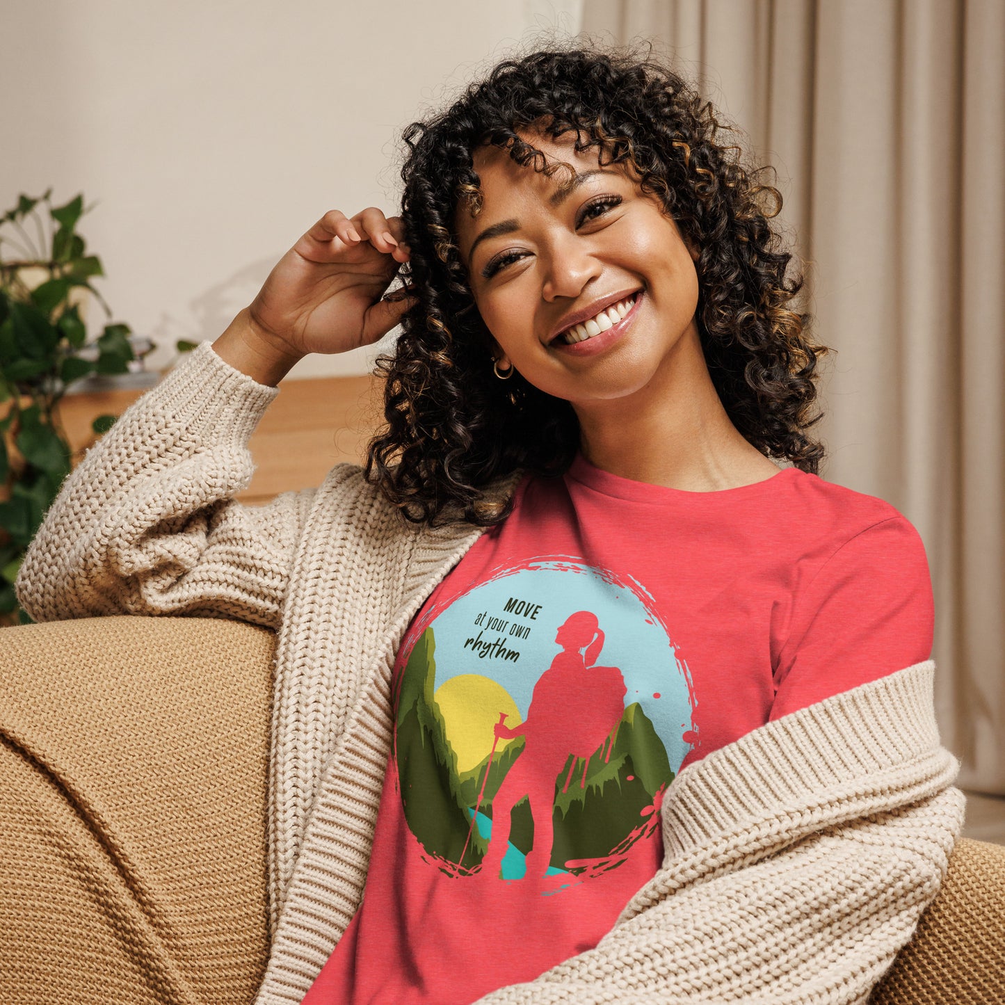 Relaxed MOVE AT YOU OWN RHYTHM Women's T-Shirt